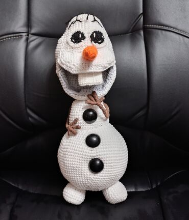 детские игрушки дордой: Снеговик из мультика Эльза высота 30 см . Мягкие игрушки ручная