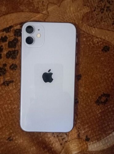 купить игровой ноутбук бу: IPhone 11, Жаңы, 128 ГБ, Ак, Коргоочу айнек, Каптама, Кабель, 100 %