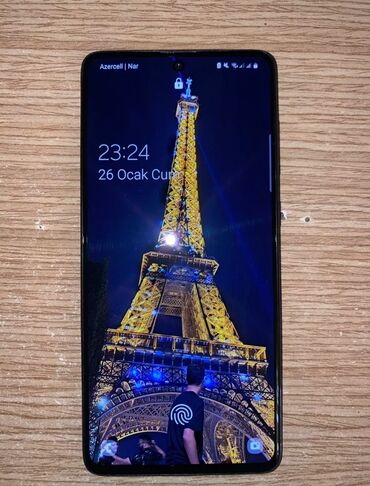 samsung s9110: Samsung Galaxy A71 5G, 128 GB, rəng - Göy, Zəmanət, Barmaq izi, İki sim kartlı