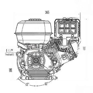 gun: Benzinski motor GB200 – univerzalni OHV agregat 4-taktni Opis: - — 5