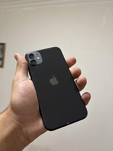 iphone satilir: IPhone 11, 64 GB, Qara, Face ID — 1