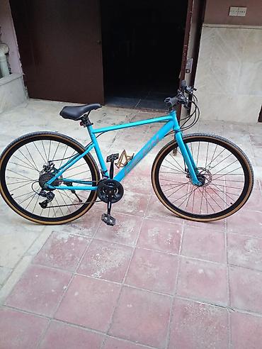 Şəhər velosipedləri: Şəhər/fitness tipli velosiped – GERM markası, turkuaz rəng. Qiyməti — 4