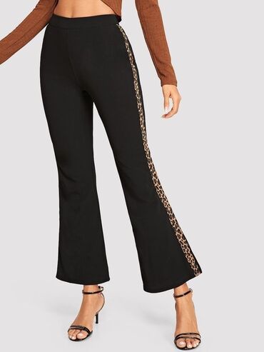 mona pantalone ženske: 2XL (EU 44), High rise, Flare