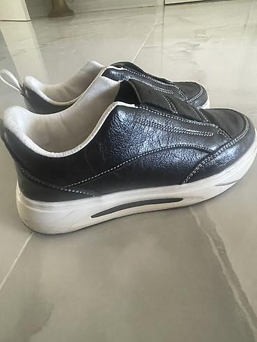 şort: Qara dəri slip-on uşaq oğlan - Model: bağsız/slip-on - Material — 2