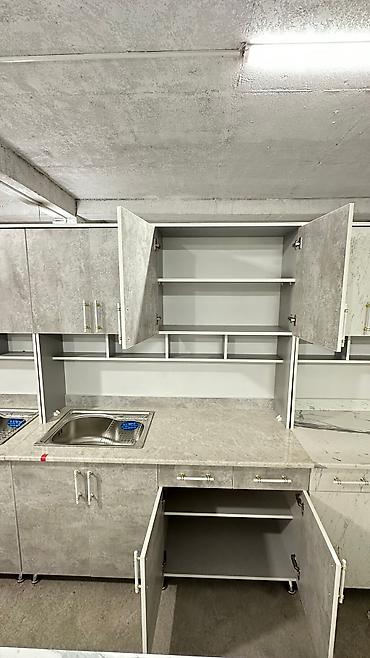silver kitchen: Кухонный гарнитур, Новый, цвет - Белый, ДСП, Бесплатная доставка — 6
