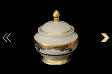 Nahar dəstləri və servizlər: Nahar dəsti, rəng - Qızılı, Farfor, 12 nəfərlik, Almaniya — 9