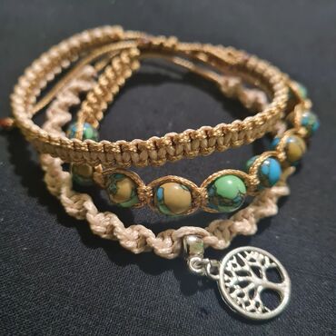 Narukvice: Podesiva narukvica, Handmade, Materijal: Kristal, Perlice — 17