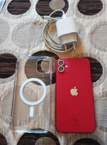 купить аккумулятор в баку: IPhone 11, 64 ГБ, Красный, Face ID