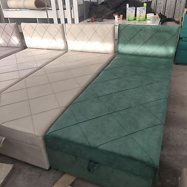 single bed mattress: Односпальная кровать, Новый, С мягким изголовьем, длина - 200 см — 3