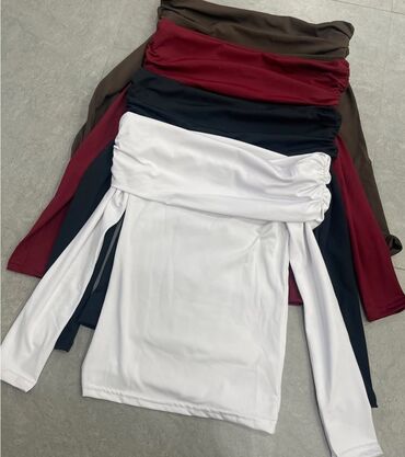 Bluze: XL, Likra, Jednobojni, bоја - Crna — 7