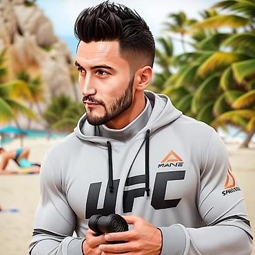t shirt: İdman dəsti, Ufc, Standart, rəng - Ağ — 3
