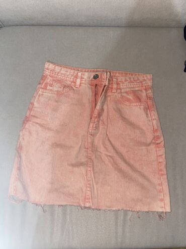 kožna pencil suknja: S (EU 36), Mini, color - Pink