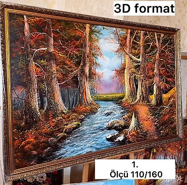 nar agacı: Yağlı boya tablo kolleksiyası – çərçivəli, iri ölçülü əsərlər 1) 3D — 1