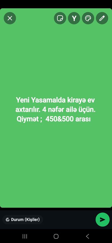 kiraye evler 2024 memar ecemi: Yeni Yasamalda kirayə ev axtarılır. 4 nəfərlik ailə üçün uyğundur