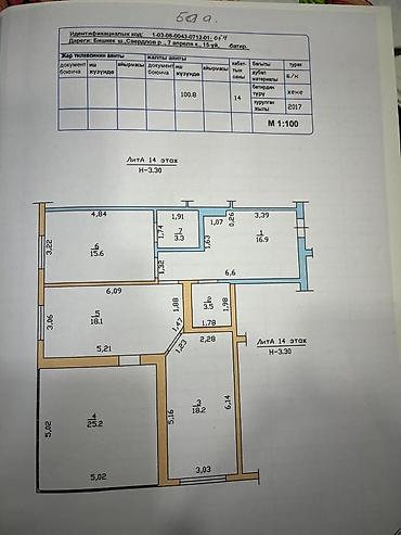 Продажа квартир: 3 комнаты, 100 м², Элитка, 14 этаж, Дизайнерский ремонт — 25