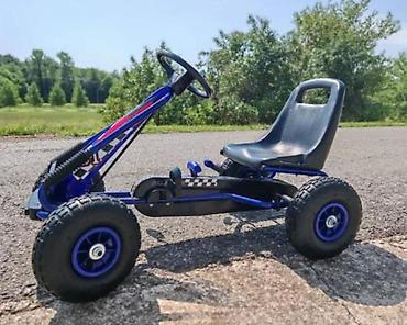 Dečije sportske igračke: Dečji pedalan karting „01“ - Robusna metalna konstrukcija - Podesivo — 12