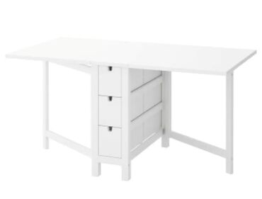 стол раскладной: Стол, цвет - Белый, Б/у