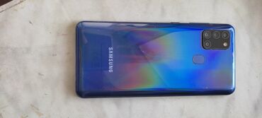 Samsung Galaxy A21S, 64 GB, rəng - Mavi, İki sim kartlı, Sənədlərlə, Barmaq izi