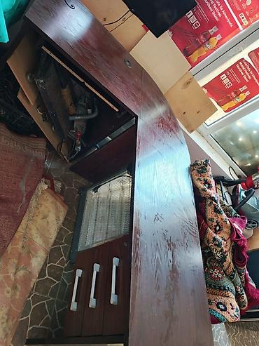 islenmis metbex mebeli: Ofis üçün L formalı iş masası - Material: Laminat/taxta üzlü dekor — 1