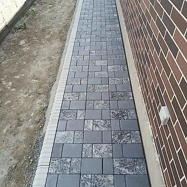 Производство брусчатки: Укладка брусчатка тротуарная плитка бордюры любой сложности.Брусчатка — 1