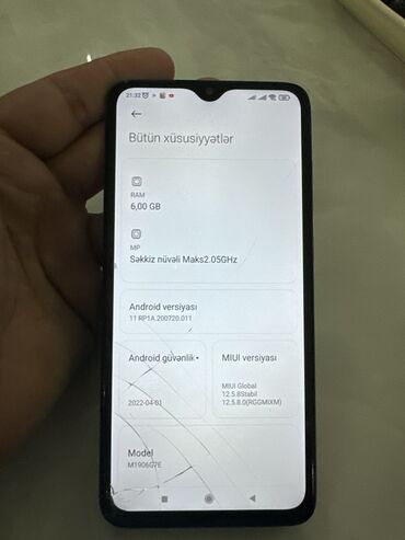 Redmi: Redmi Not 8 Pro Ram 6 GB Yaddaş 64 GB Zaryatqanı Əla saxlayır . - — 9