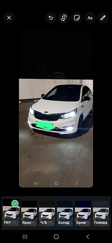 аренда kia k7: Kia Rio: 2017 г., 1.4 л, Автомат, Бензин, Седан — 1