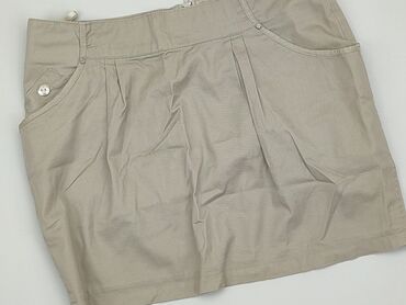 spódnice ołówkowe ecru: Skirt, S (EU 36), condition - Good