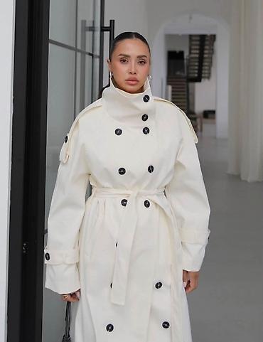 binarni sat: 10. - Viral Trench coat - Dostupan u Krem,Vanila i maslinastoj boji — 8