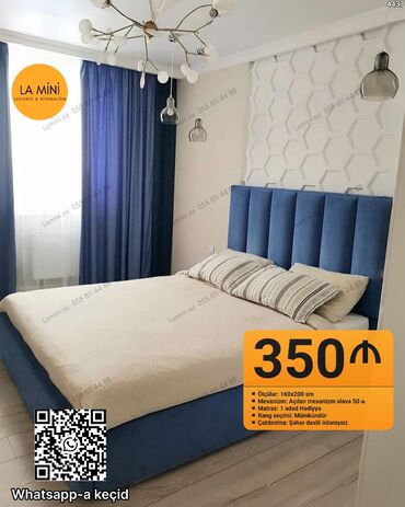 резное кресло: İkinəfərlik çarpayı, Bazalı, Matras ilə, Siyirməli