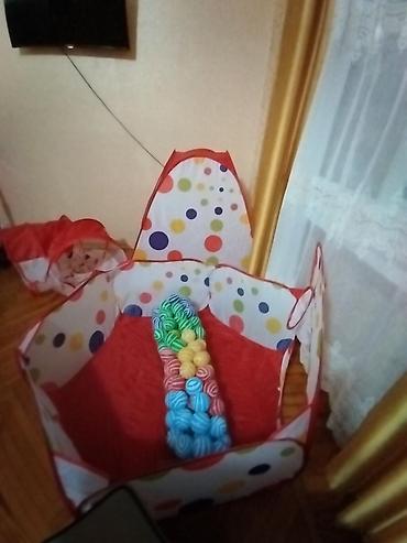 oyuncaql: Uşaq üçün oyun hovuzu və çadır dəsti - Rəngarəng nöqtəli dizayna — 1