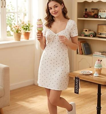 Платья: Повседневное платье, Мини, H&M, M — 1