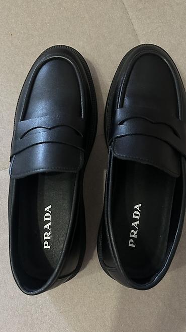 удобная: Лоферы, 39.5, Prada, Новый, цвет - Черный, Самовывоз — 6