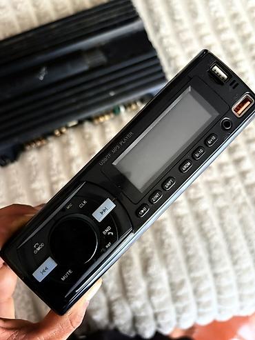 studiya və konsertlərucun kalonkalar: Avtomobil üçün audio dəst: 1DIN USB/TF MP3 maqnitola + SONY 4-kanallı — 1