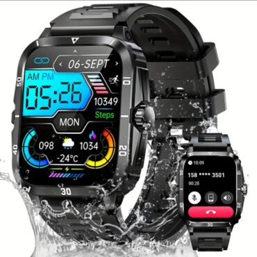 smart whatch: Yeni, Smart saat, Sensor ekran, rəng - Qara