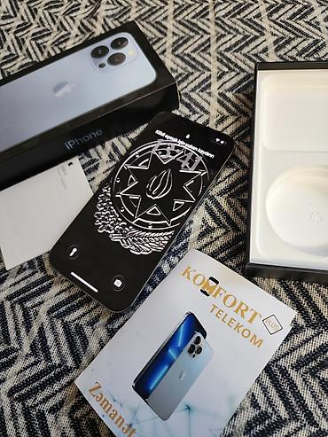 iphone 16 pro 2 ci el: IPhone 13 Pro, 256 GB, Sierra Blue, Face ID, Zəmanət, Barmaq izi — 1