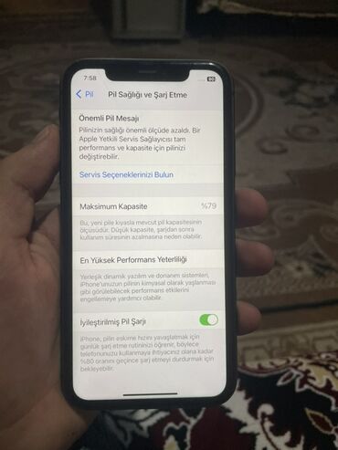 iphone 11 pro satisi: IPhone 11, 64 GB, Qara, Face ID