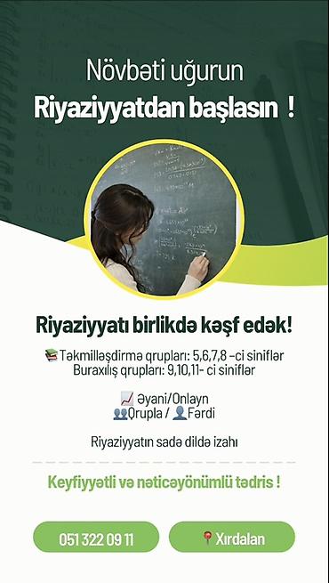 ev alcipan fiqurlari: Repetitor, Riyaziyyat, Azərbaycan dili, İmtahanlara hazırlıq — 1