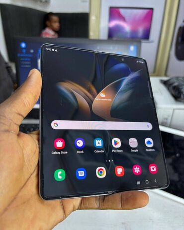 Samsung Galaxy Z Fold 5, 256 ГБ, цвет - Черный, Гарантия, Отпечаток пальца, Беспроводная зарядка