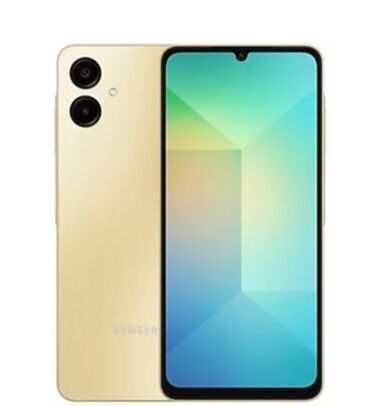 Samsung Galaxy A06, 64 ГБ, цвет - Золотой, Сенсорный, Отпечаток пальца, Две SIM карты