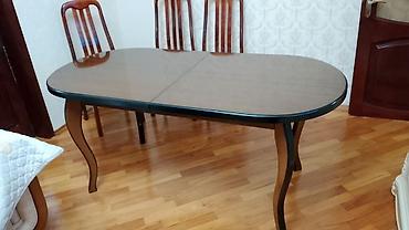 Yığcamlaşdırıla bilən yemək masası - Material: ağac, parlaq laklı lalafo.az -da Yığcamlaşdırıla bilən yemək masası - Material: ağac, parlaq laklı