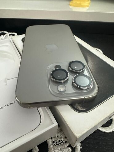 Apple iPhone: IPhone 15 Pro, 128 GB, Natural Titanium, Sənədlərlə — 14