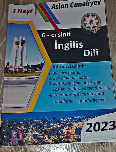 Kitablar və jurnallar: İngilis dili Testlər 6-cı sinif, 1-ci hissə, 2023 il — 1