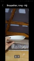 вазы из богемского стекла: Тарелки, цвет - Белый, Керамика, Турция