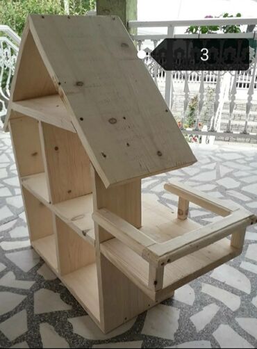 Kućice za lutke: Nova rucno napravljena kucica od cistog drveta. Bez igracaka — 4