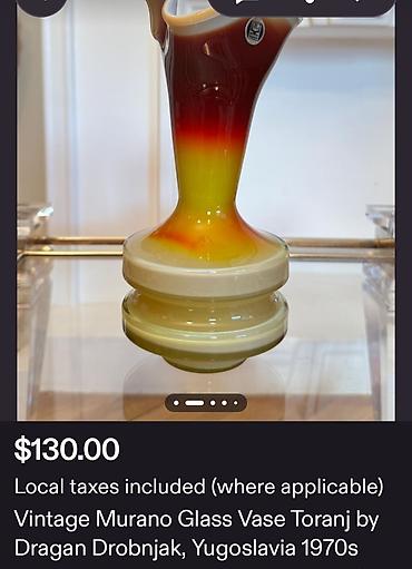 Ostali antikviteti: Vaza Dragan Drobnjak,rucni rad iz 70ih.god. Vaza Dragana Drobnjaka — 4