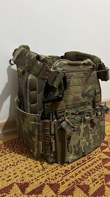 тактический жилет: Плитонос (plate carrier) в камуфляже Multicam с полной модульной — 2