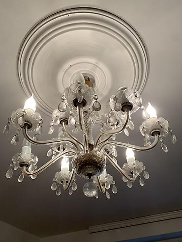 led lustra: Çılçıraq, 10 və daha çox lampa, Metal — 1
