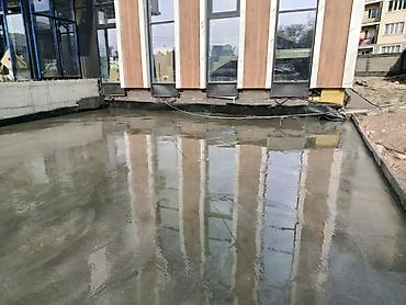 бетонные полы: Бетонная площадка/стяжка с механизированной затиркой (гладкая — 4