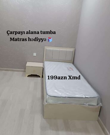 Çarpayılar: Yeni, Təknəfərlik çarpayı, Bazasız, Matras ilə, Siyirməsiz