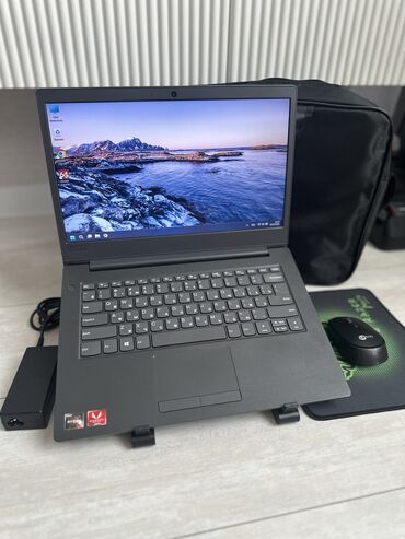 телефоны ош: Ноутбук, Lenovo, 8 ГБ ОЗУ, AMD Ryzen 5, 14 ", Б/у, Для несложных задач, память NVMe SSD